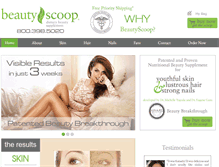 Tablet Screenshot of beautyscoop.com